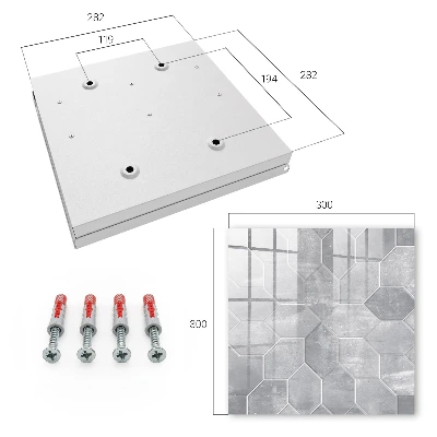 Caja de llaves Geometría gris