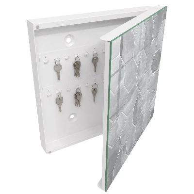 Caja de llaves Geometría gris