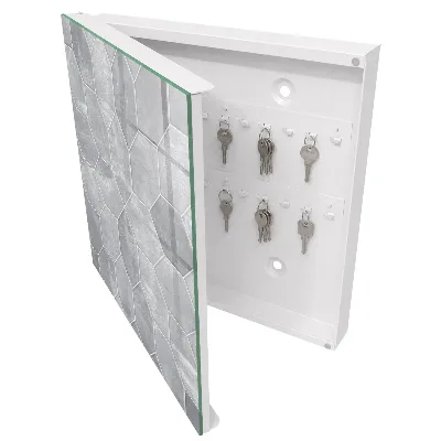 Caja de llaves Geometría gris