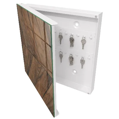 Caja de llaves Espiga de madera