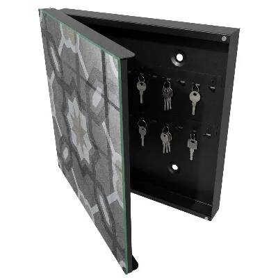 Armario llaves de pared Elegancia geométrica