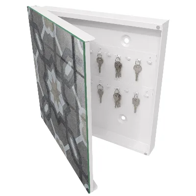 Armario llaves de pared Elegancia geométrica