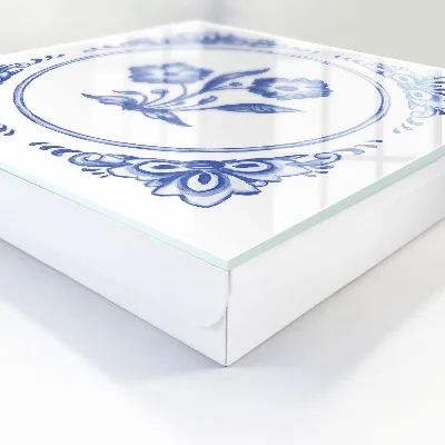 Armario llaves de pared Flores azules