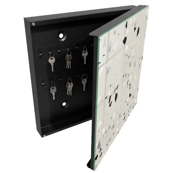 Caja de llaves Patrón gris