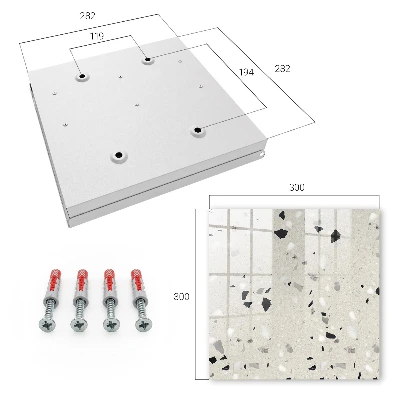 Caja de llaves Patrón gris