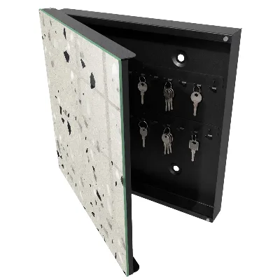 Caja de llaves Patrón gris