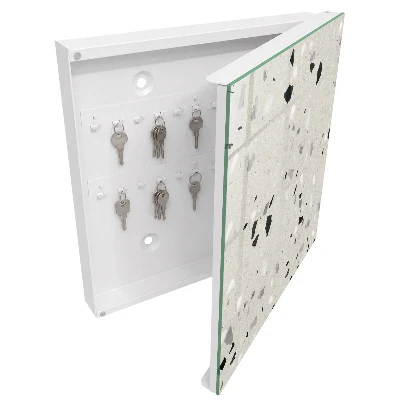 Caja de llaves Patrón gris