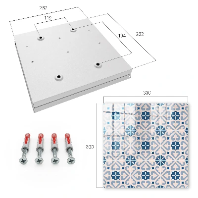 Caja de llaves Patrón ornamental