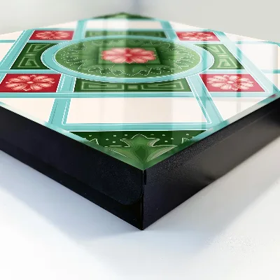 Caja de llaves Geometría floral