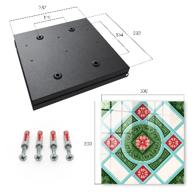 Caja de llaves Geometría floral