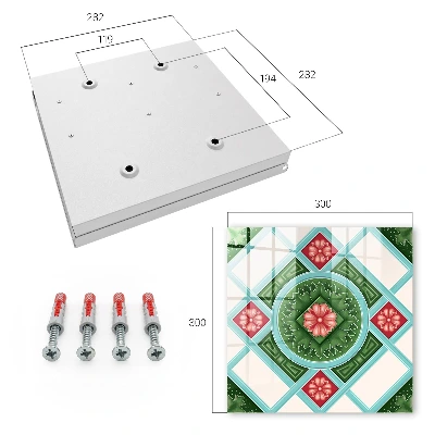 Caja de llaves Geometría floral