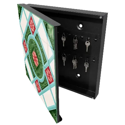 Caja de llaves Geometría floral