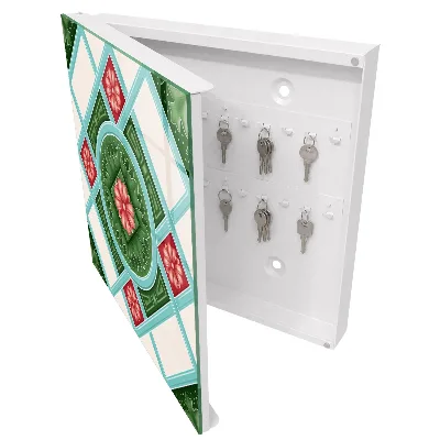 Caja de llaves Geometría floral