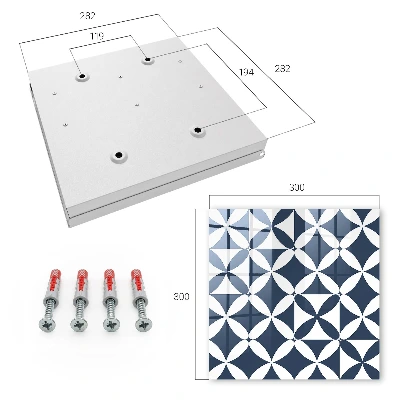 Armario llaves de pared Elegancia geométrica