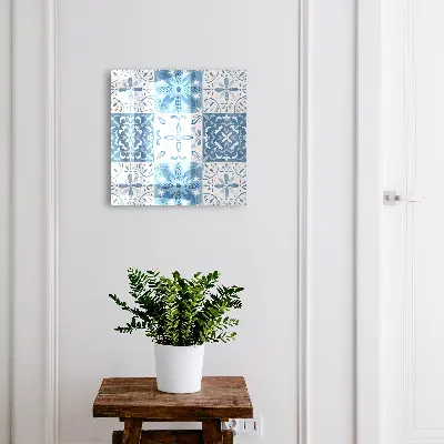 Armario llaves de pared Azulejos geométricos