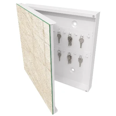 Armario de llaves Ondas beige