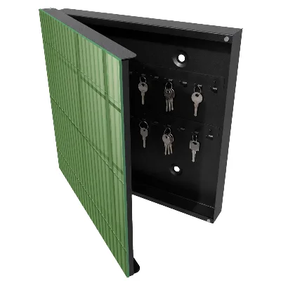 Armario llaves de pared Bambú verde