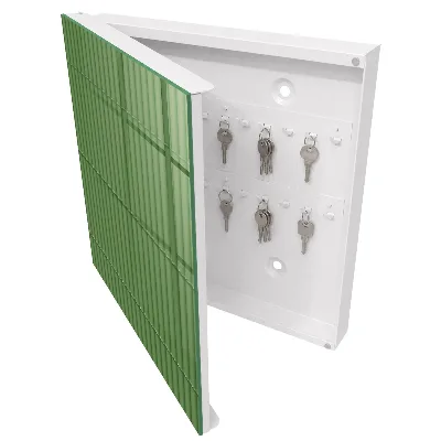 Armario llaves de pared Bambú verde