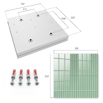 Caja de llaves Rayas verdes