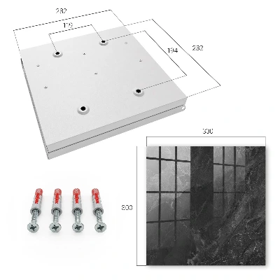 Armario llaves de pared Piedra gris