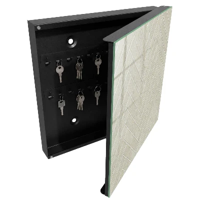 Armario llaves de pared Espiga beige