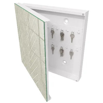 Armario llaves de pared Espiga beige