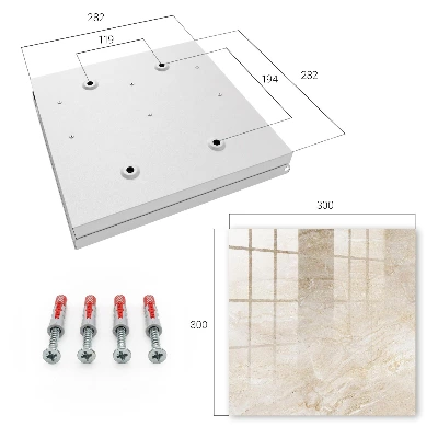 Armario llaves de pared Mármol beige
