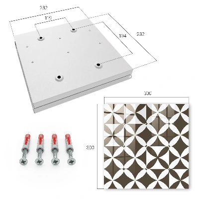 Armario llaves de pared Composición geométrica