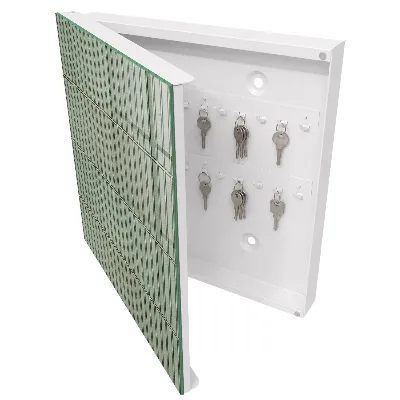 Armario llaves de pared Patrón verde