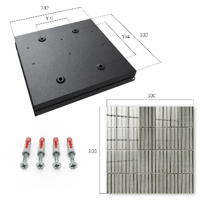 Caja de llaves Azulejos grises