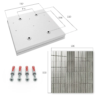 Caja de llaves Azulejos grises