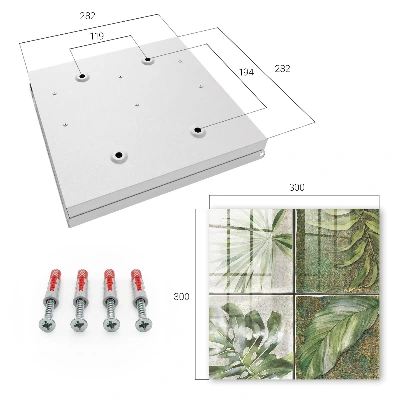 Caja de llaves Azulejos para plantas