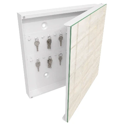 Caja de llaves Piedra crema