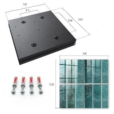 Armario llaves de pared Azulejos turquesa