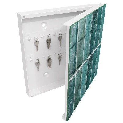 Armario llaves de pared Azulejos turquesa