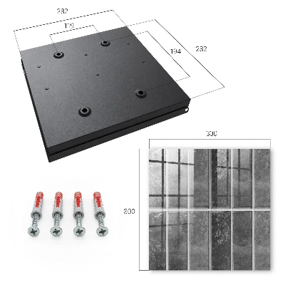 Caja de llaves Azulejos grises