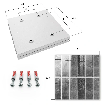 Caja de llaves Azulejos grises