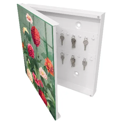 Armario llaves de pared Jardín florido
