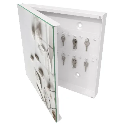 Armario de llaves Hojas blancas
