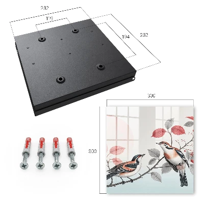 Armario llaves de pared Aves naturaleza