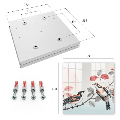 Armario llaves de pared Aves naturaleza