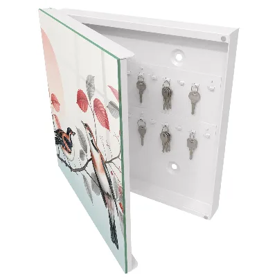 Armario llaves de pared Aves naturaleza