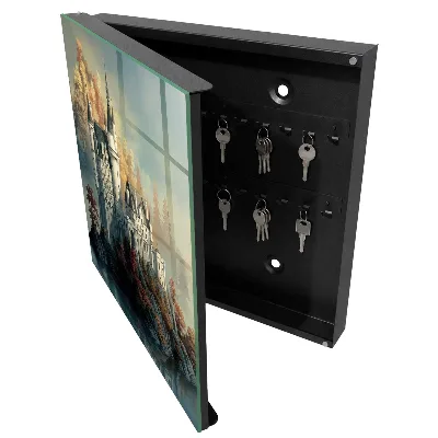 Caja de llaves Castillo en otoño
