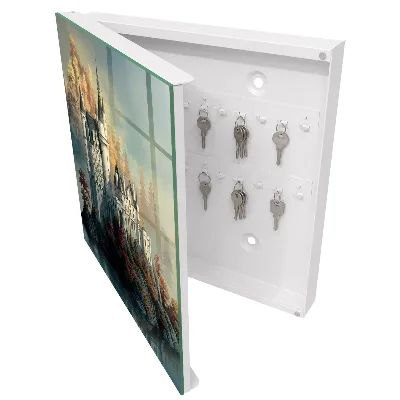 Caja de llaves Castillo en otoño
