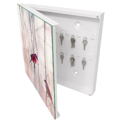 Armario llaves de pared Dos pájaros
