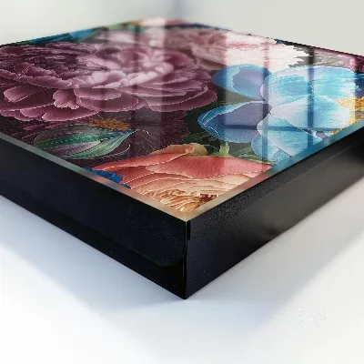 Caja de llaves Flores coloridas