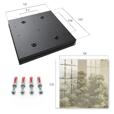 Armario llaves de pared Bosque verde