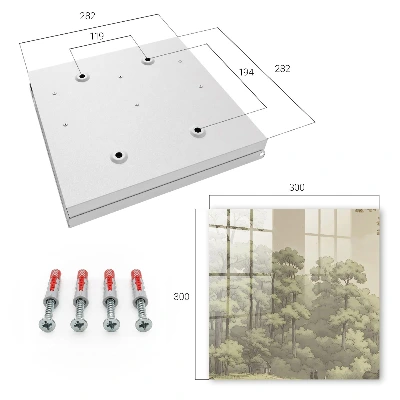 Armario llaves de pared Bosque verde