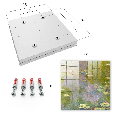 Armario llaves de pared Nenúfares de Claude Monet