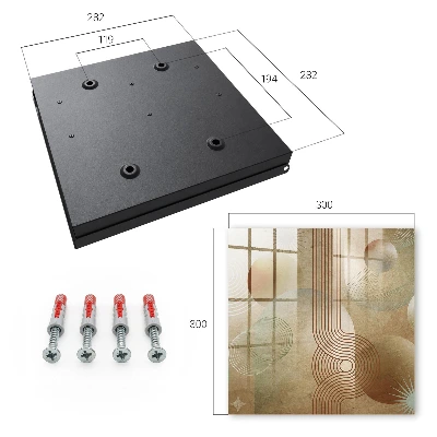 Armario llaves de pared Formas geométricas